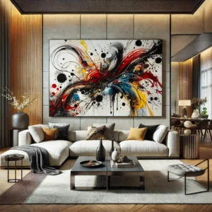 Read more about the article Indret med abstrakt kunst: Tips til at skabe balance og energi i hjemmet