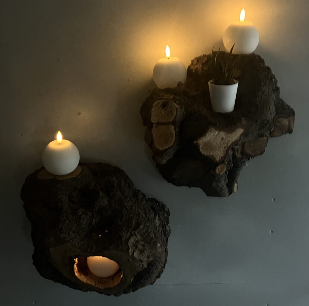 Væg lysestage 4 - 4 